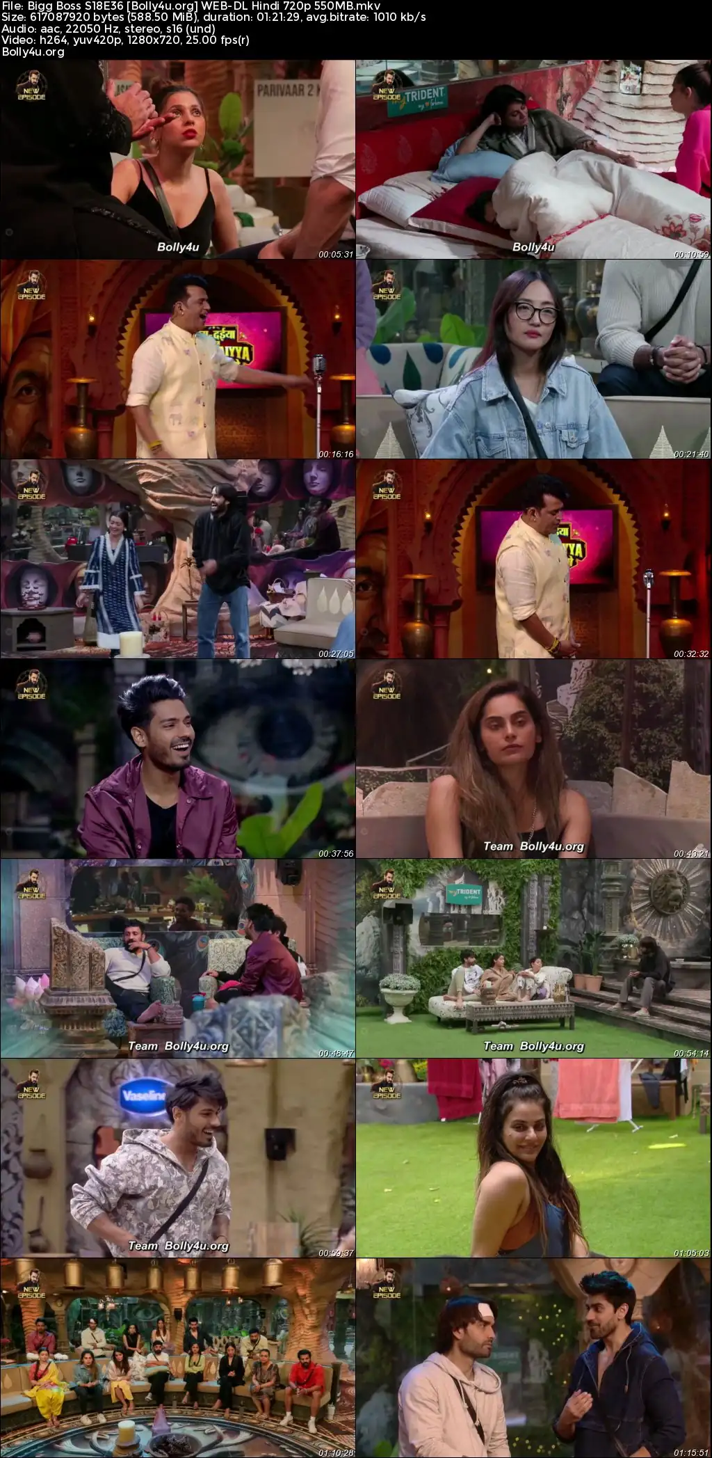 Bigg Boss 2024 WEB-DL Hindi S18E36 Download 720p  480p