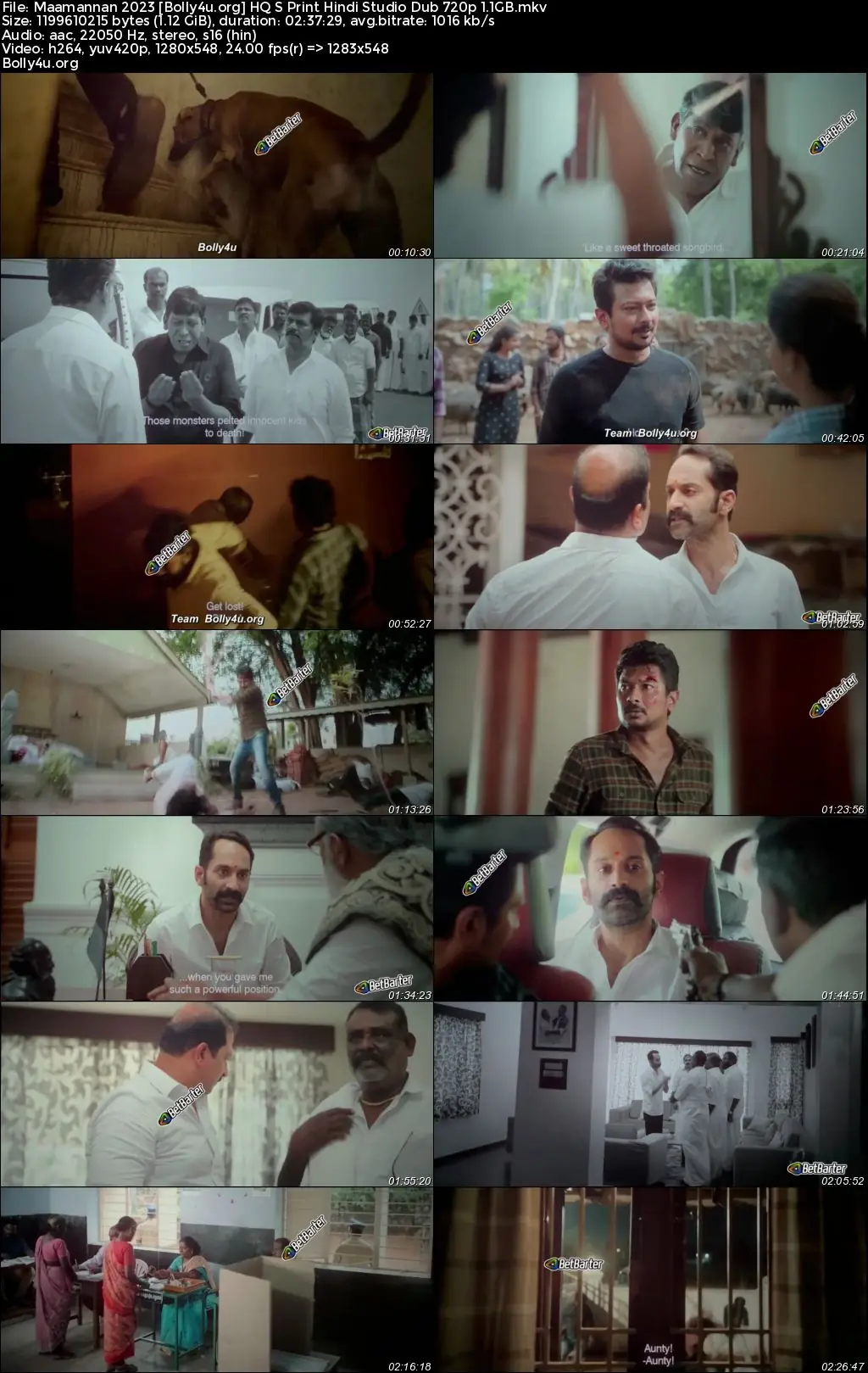 Maamannan 2023 HQ S Print Hindi ( Studio Dub ) Full Movie Download 1080p  720p  480p