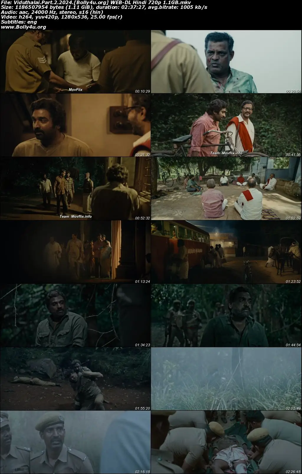 Viduthalai Part 2 2024 WEB-DL Hindi Dubbed ORG Full Movie Download 1080p  720p  480p