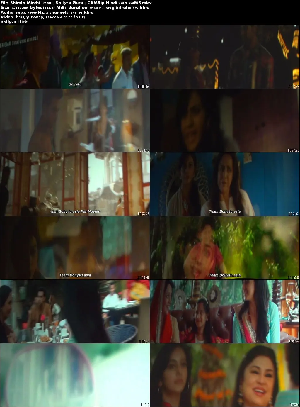 Shimla Mirchi 2020 CAMRip 280MB Hindi 480p Download