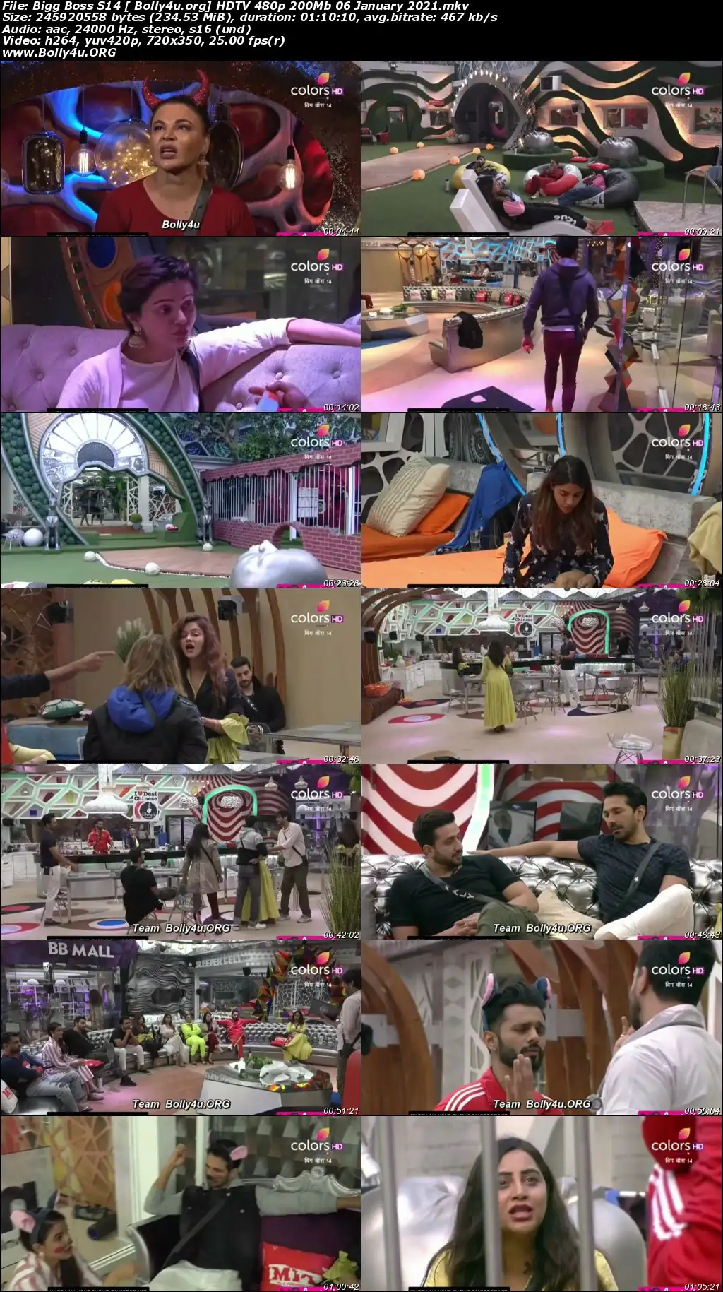 Bigg Boss S14 HDTV 480p 200Mb 06 January 2021 Download Bigg Boss S14 HDTV 480p 200Mb 06 January 2021 Download