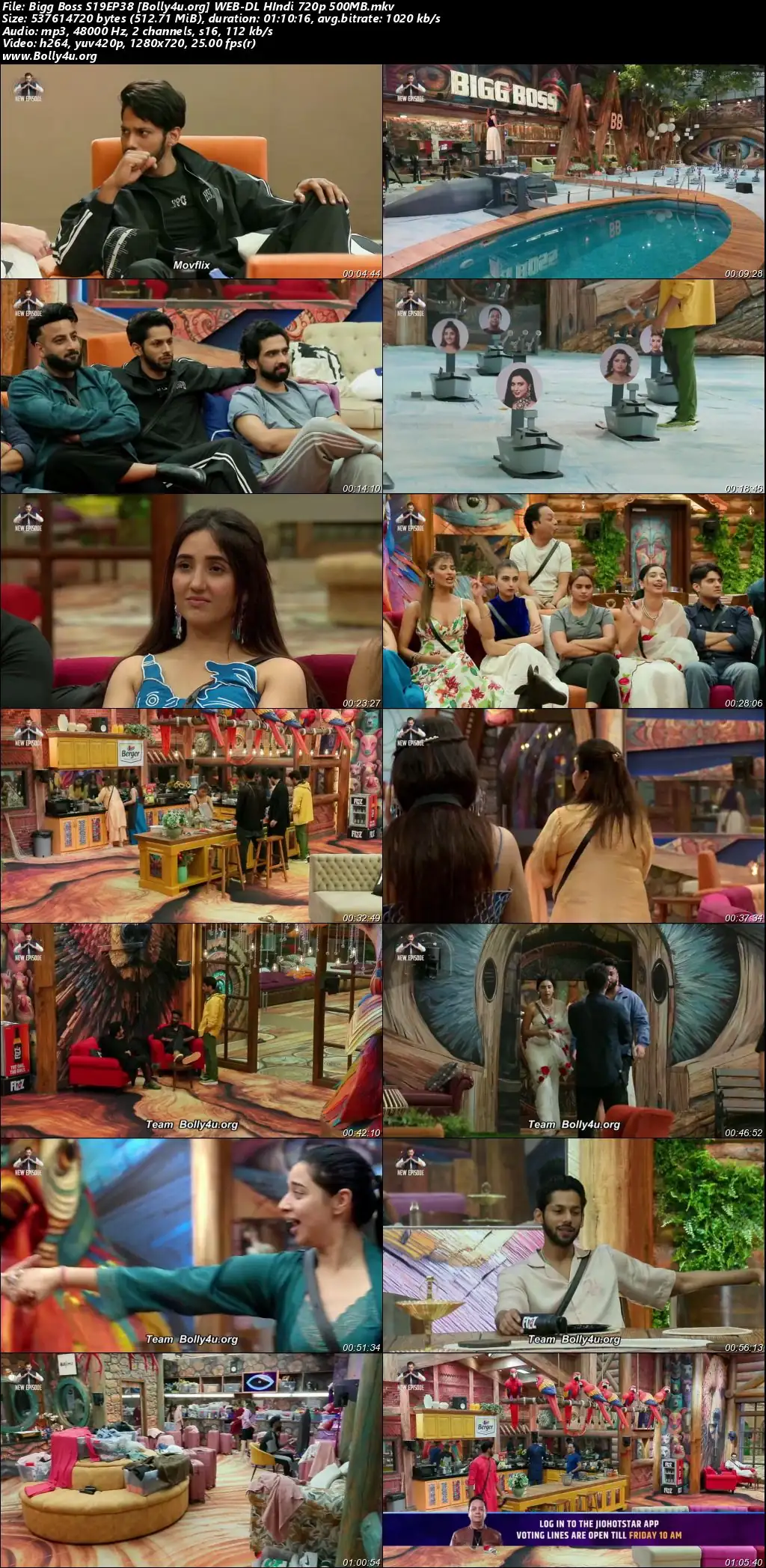 Bigg Boss 2025 WEB-DL Hindi S19EP38 Download 720p  480p