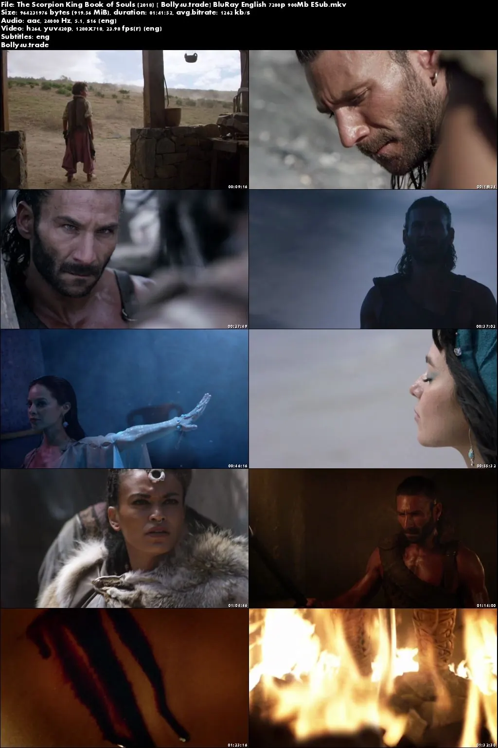 The Scorpion King Book of Souls 2018 BRRip 900MB English 720p ESub Download