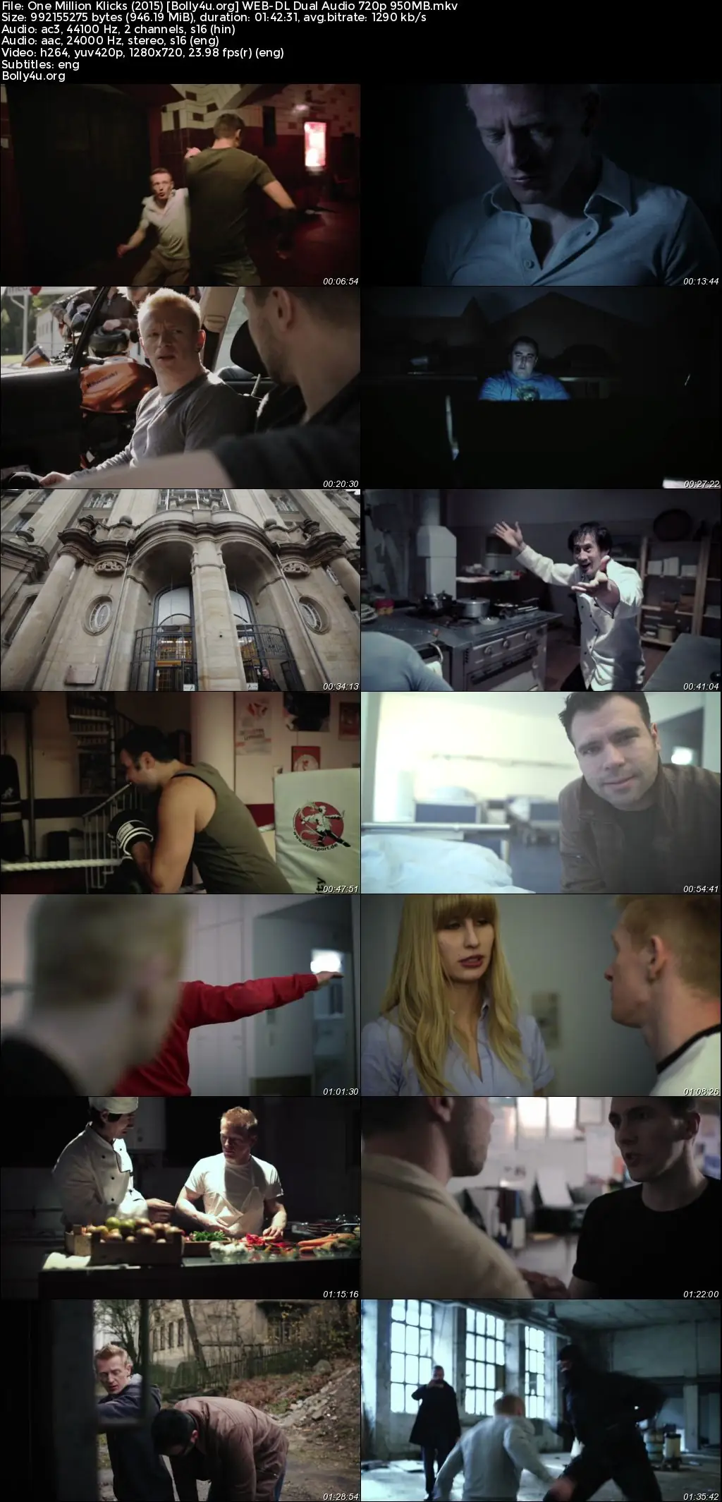 One Million Klicks 2015 WEB-DL Hindi Dual Audio Full Movie Download 720p  480p