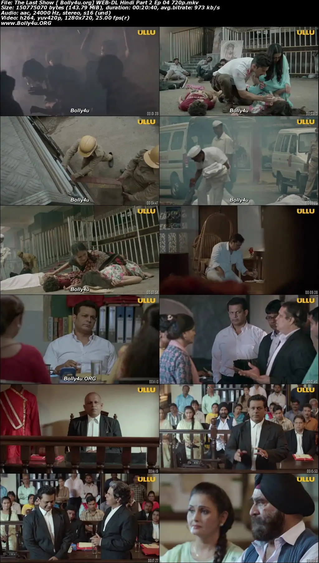 The Last Show 2021 WEB-DL 500Mb Hindi Part 2 ULLU 720p Download