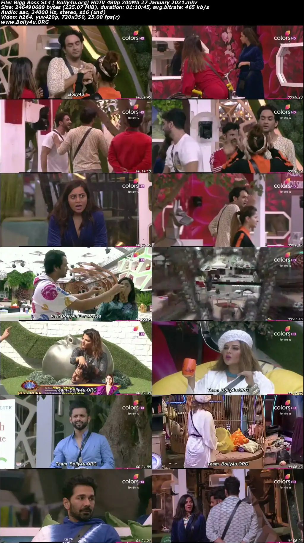 Bigg Boss S14 HDTV 480p 200Mb 27 January 2021 Download