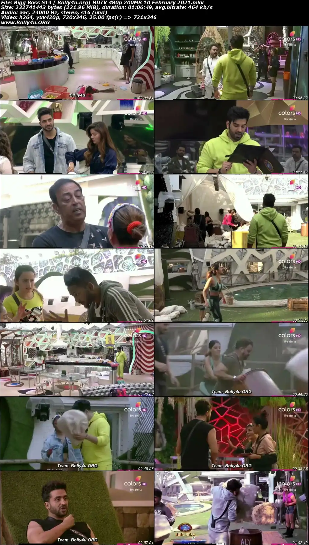 Bigg Boss S14 HDTV 480p 200MB 10 February 2021 Download