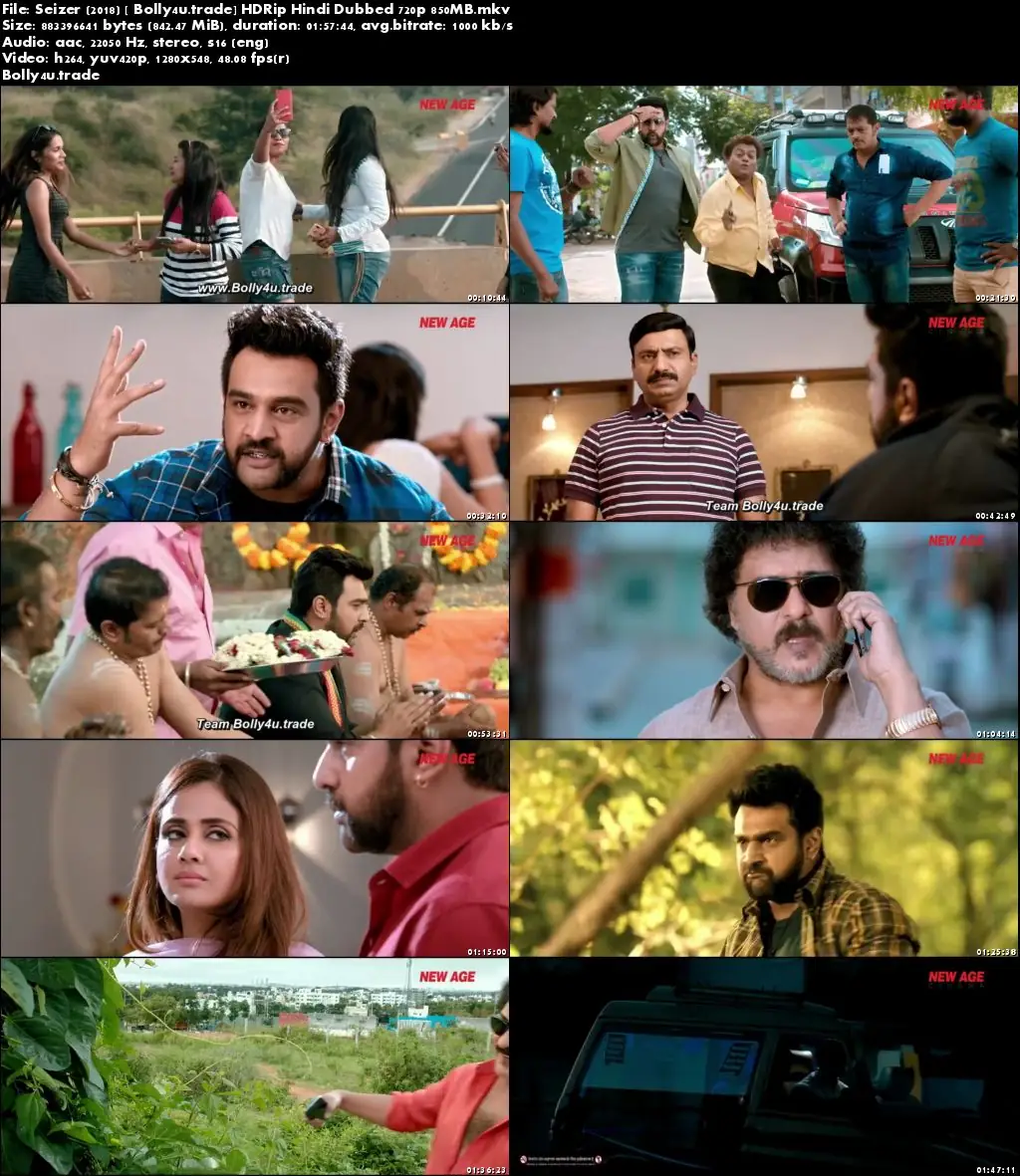 Seizer 2018 HDRip 850Mb Full Hindi Dubbed Movie Download 720p