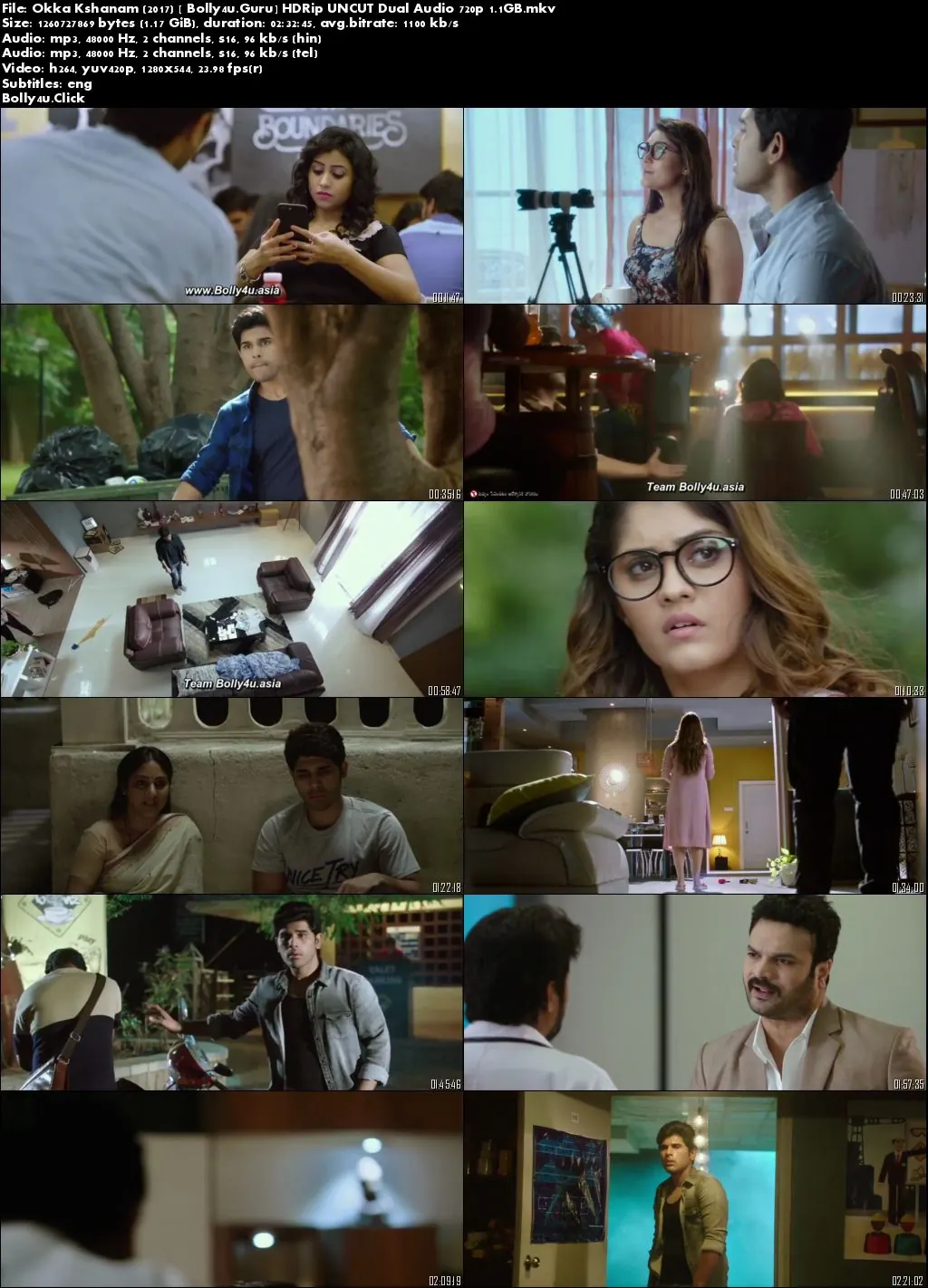 Okka Kshanam 2017 HDRip 1.1GB UNCUT Hindi Dual Audio 720p Download