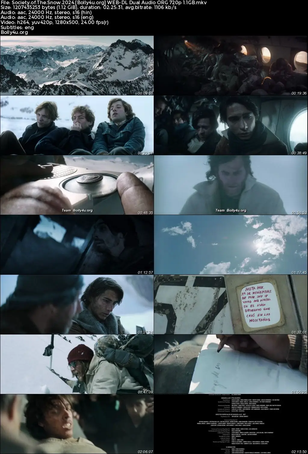 Society of The Snow 2024 WEB-DL Hindi Dual Audio Full Movie Download 1080p  720p  480p