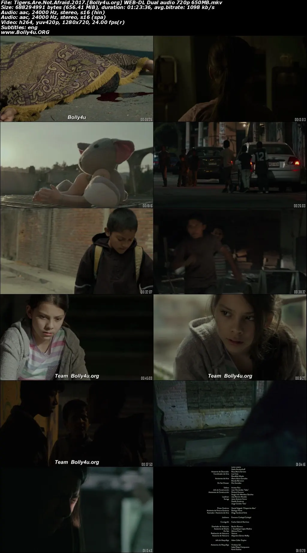 Tigers Are Not Afraid 2017 WEB-DL Hindi Dual Audio Full Movie Download 1080p  720p  480p