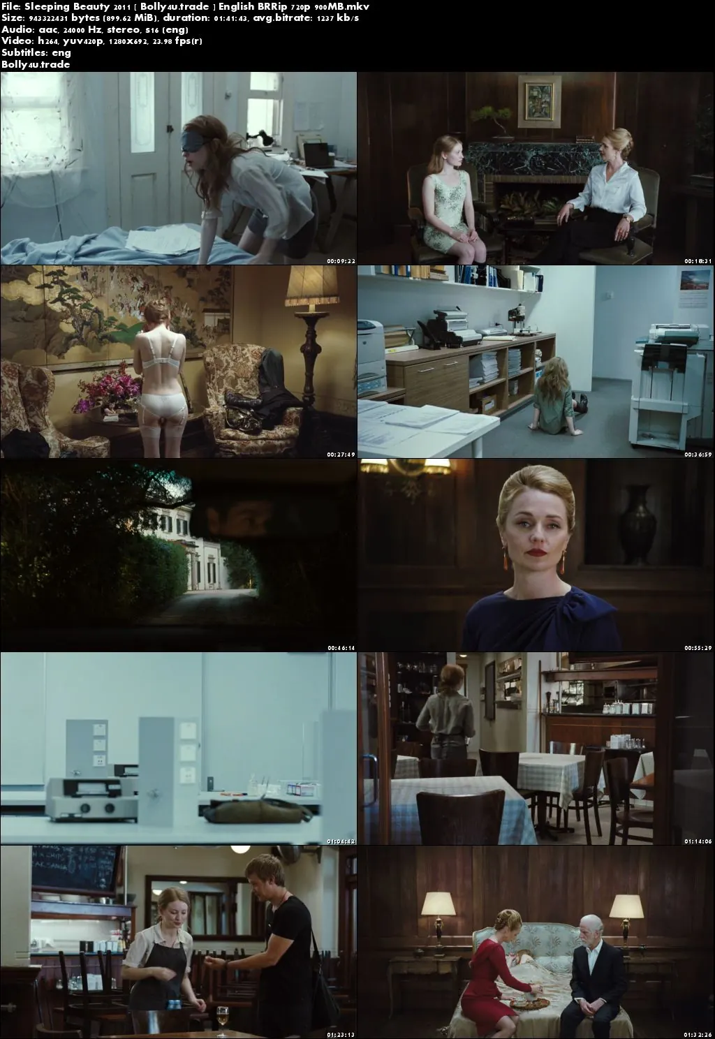  Sleeping Beauty 2011 BRRip 300Mb Full English Movie Download 480p ESub