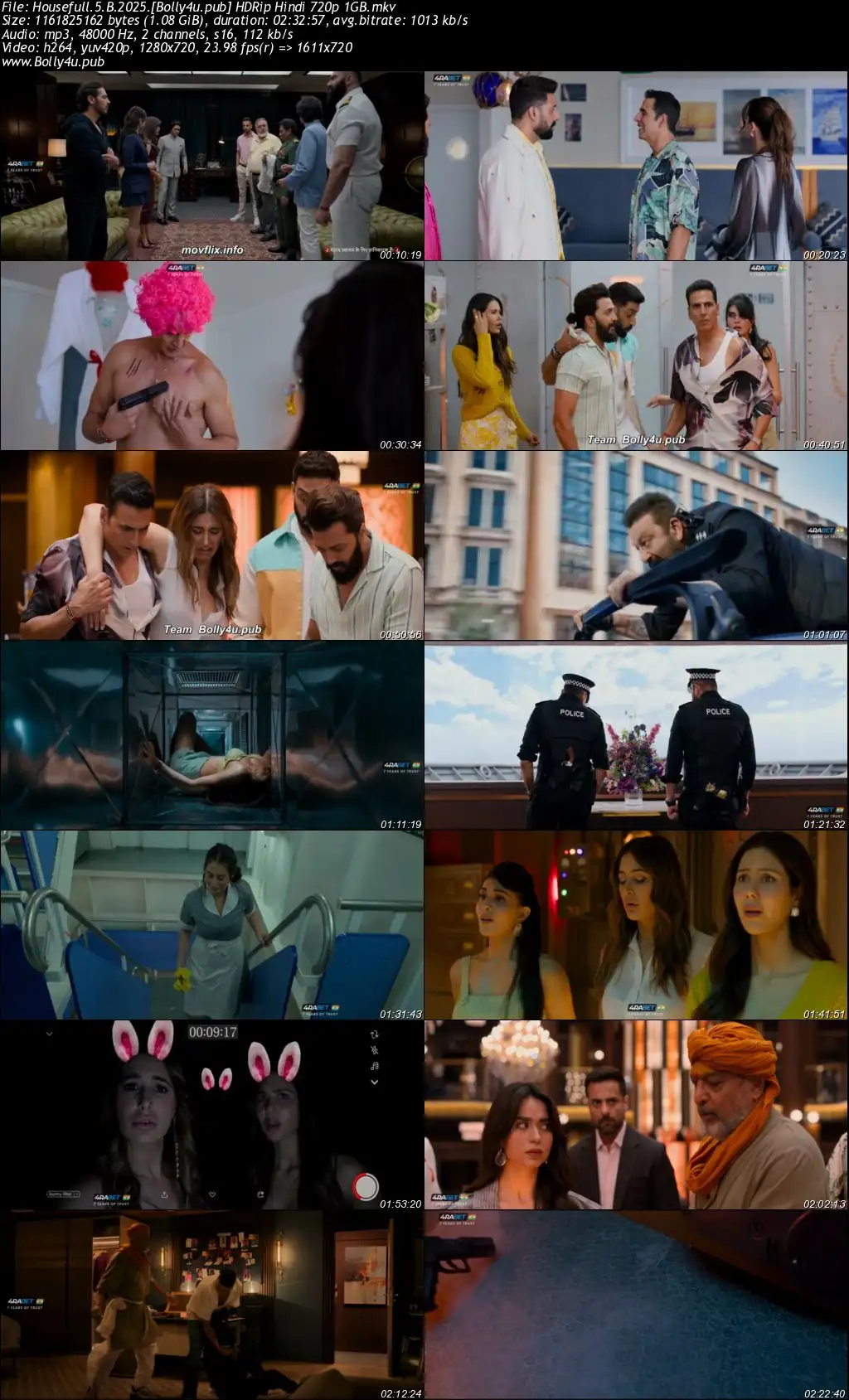 Housefull 5B 2025 HDRip Hindi Full Movie Download 1080p  720p  480p