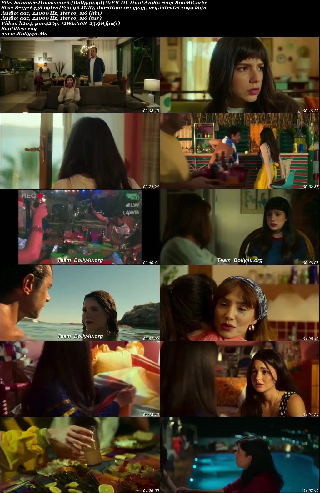 Summer House 2026 WEB-DL Hindi Dual Audio ORG Full Movie Download 1080p 720p 480p