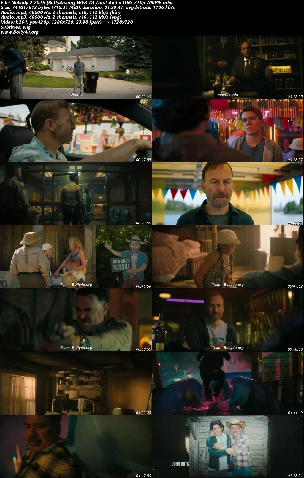 Nobody 2 2025 WEB-DL Hindi Dual Audio ORG Full Movie Download 1080p  720p  480p