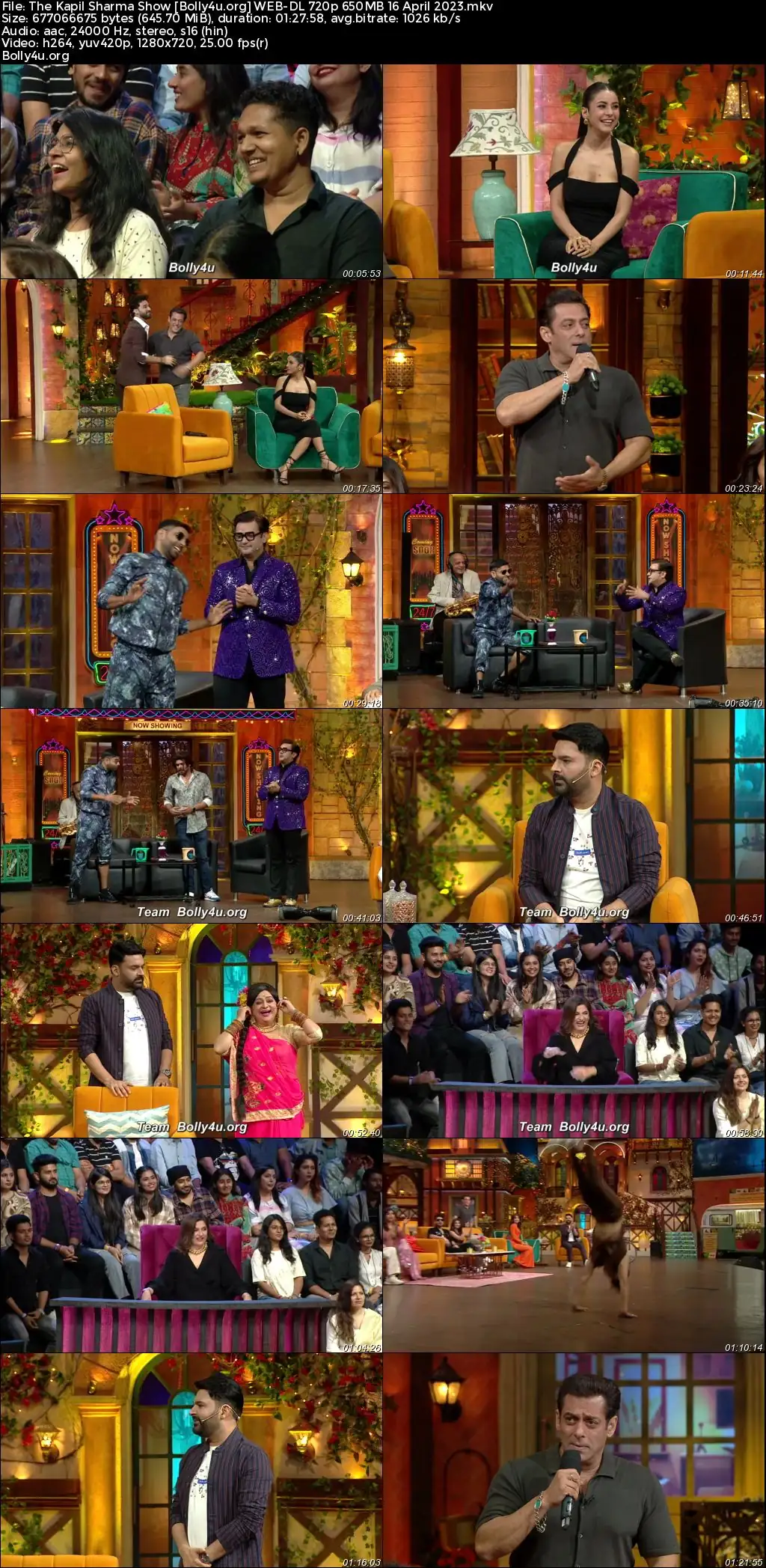 The Kapil Sharma Show WEB-DL 720p 480p 16 April 2023 Download