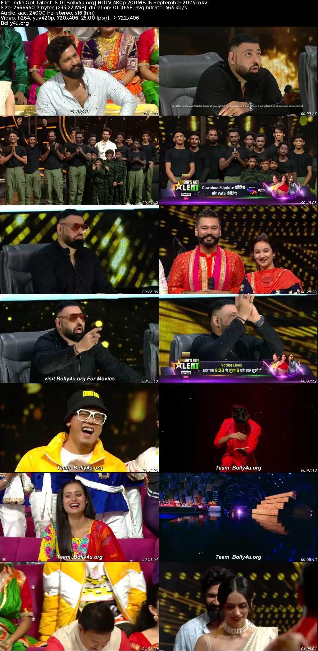 India Got Talent S10 HDTV 480p 200MB 16 September 2023 Download