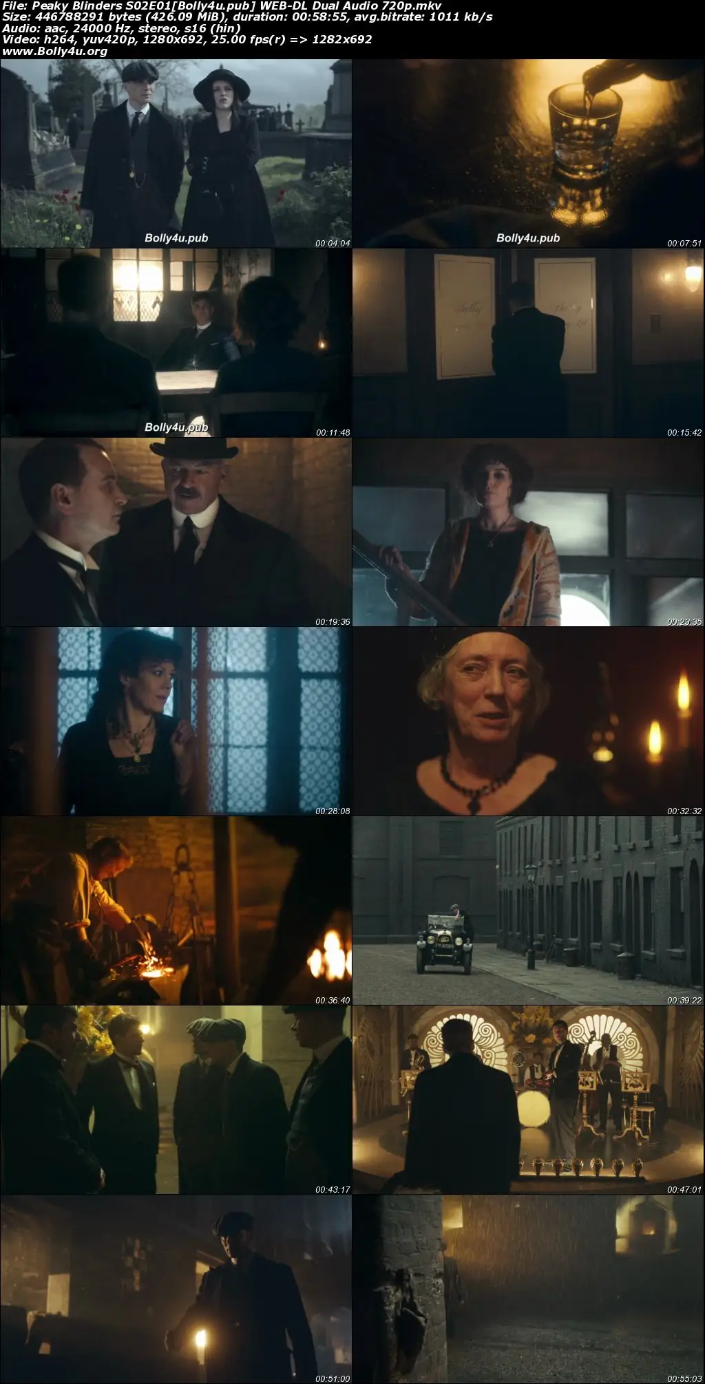 Peaky Blinders 2014 WEB-DL Hindi Dual Audio ORG S02 Complete Download 720p