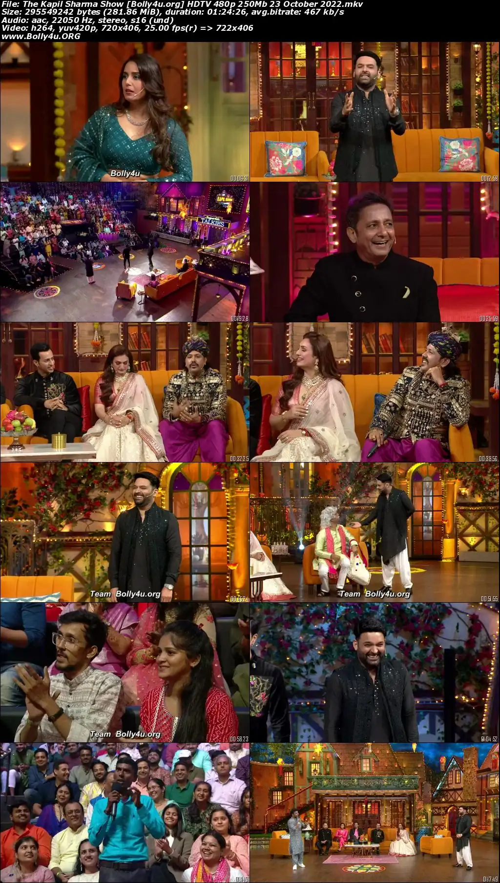 The Kapil Sharma Show HDTV 480p 250Mb 23 October 2022 Download