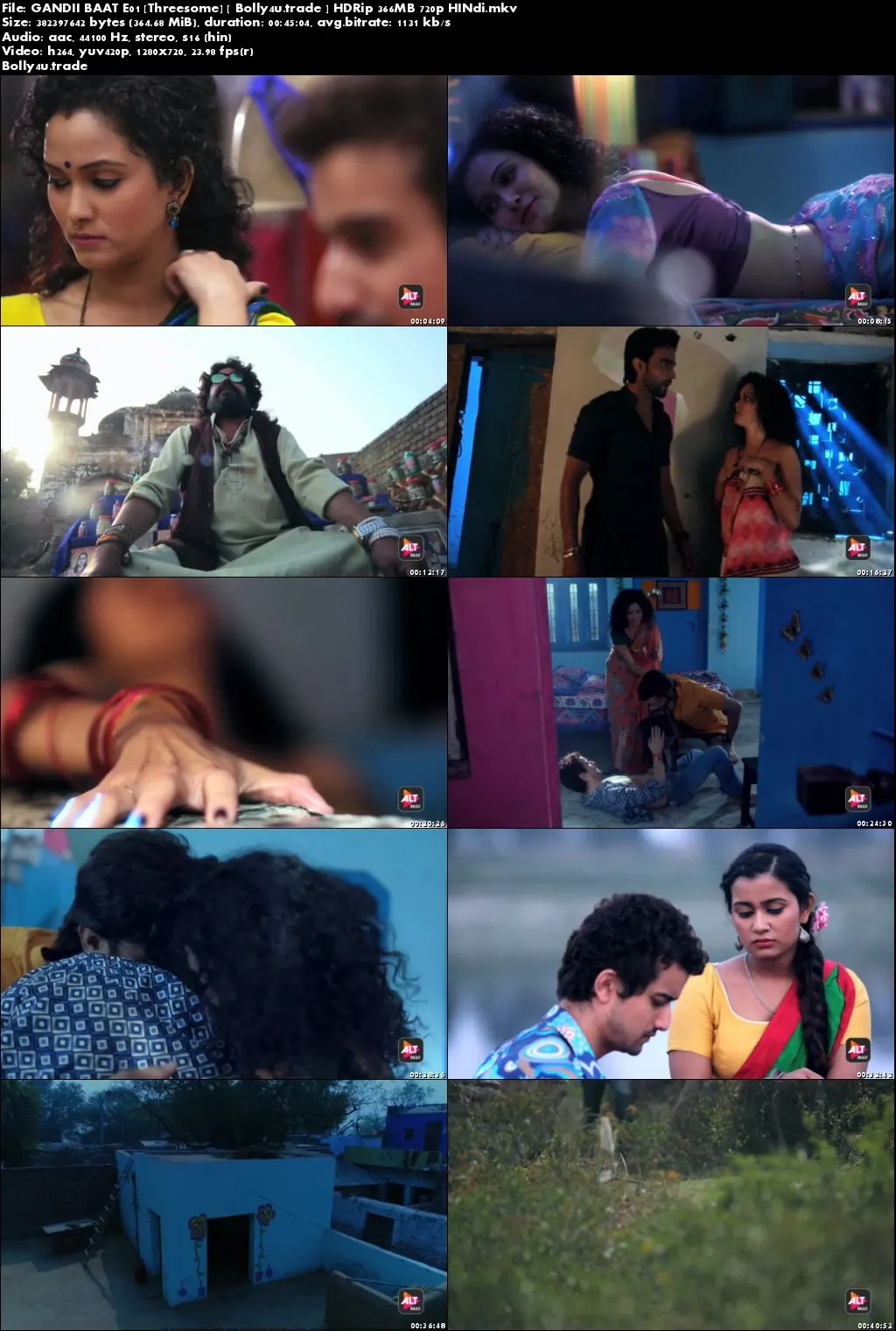 Gandii Baat 2018 E01 Threesome HDRip 350MB Hindi 720p Download