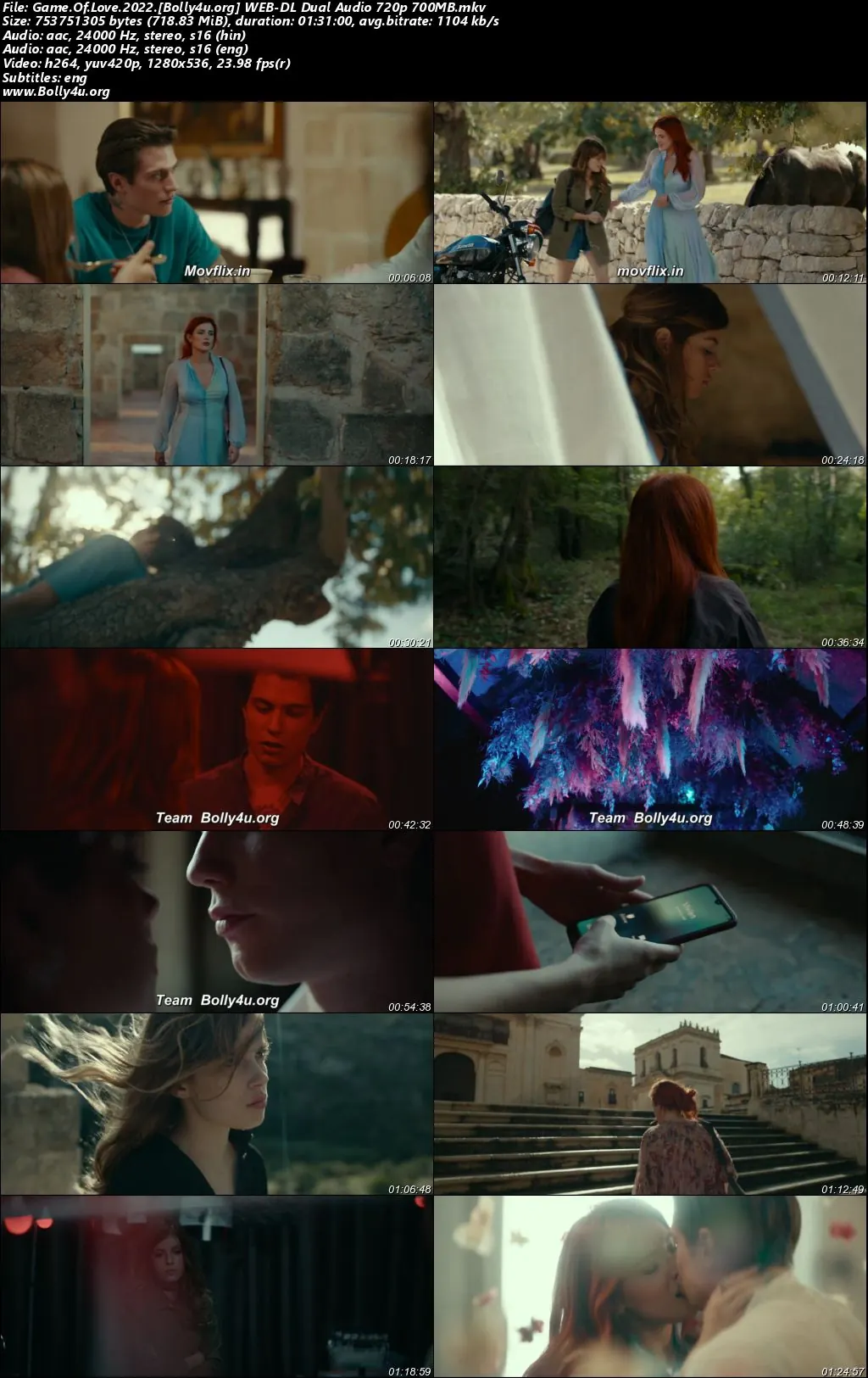 Game Of Love 2022 WEB-DL Hindi Dual Audio ORG Full Movie Download 1080p  720p  480p