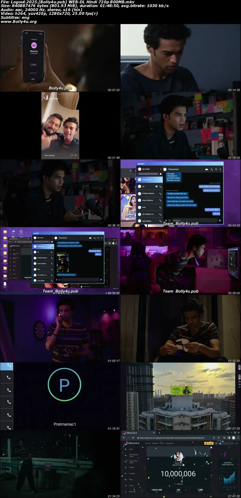 Logout 2025 WEB-DL Hindi Full Movie Download 1080p  720p  480p