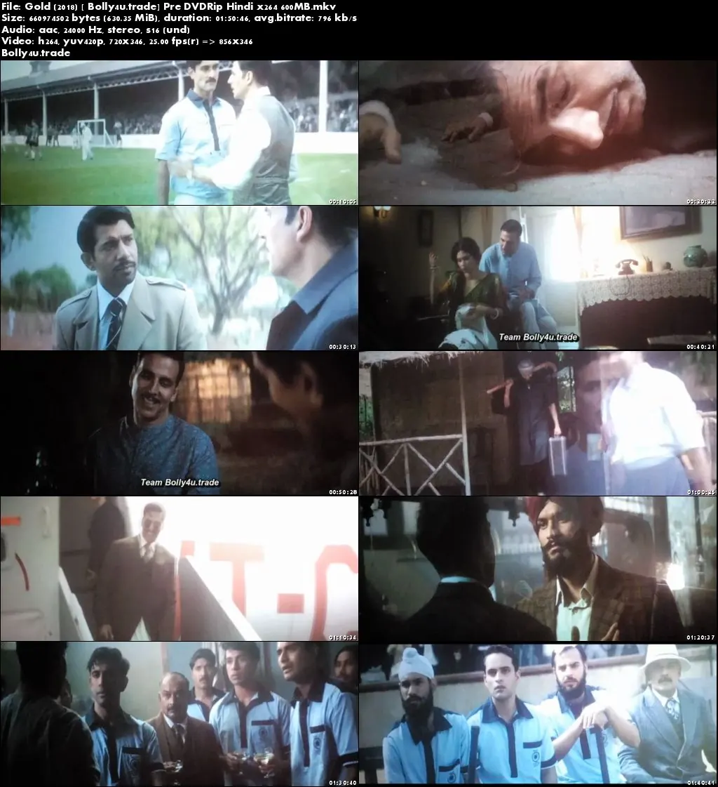 Gold 2018 Pre DVDRip 600MB Full Hindi Movie Download x264
