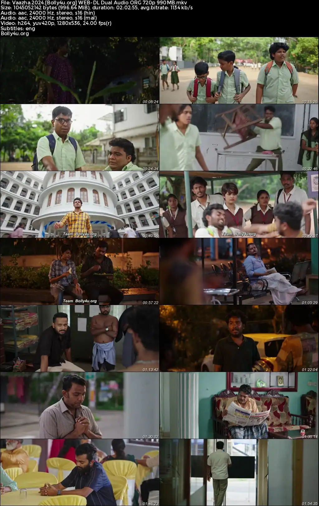 Vaazha 2024 WEB-DL UNCUT Hindi Dual Audio ORG Full Movie Download 1080p  720p  480p