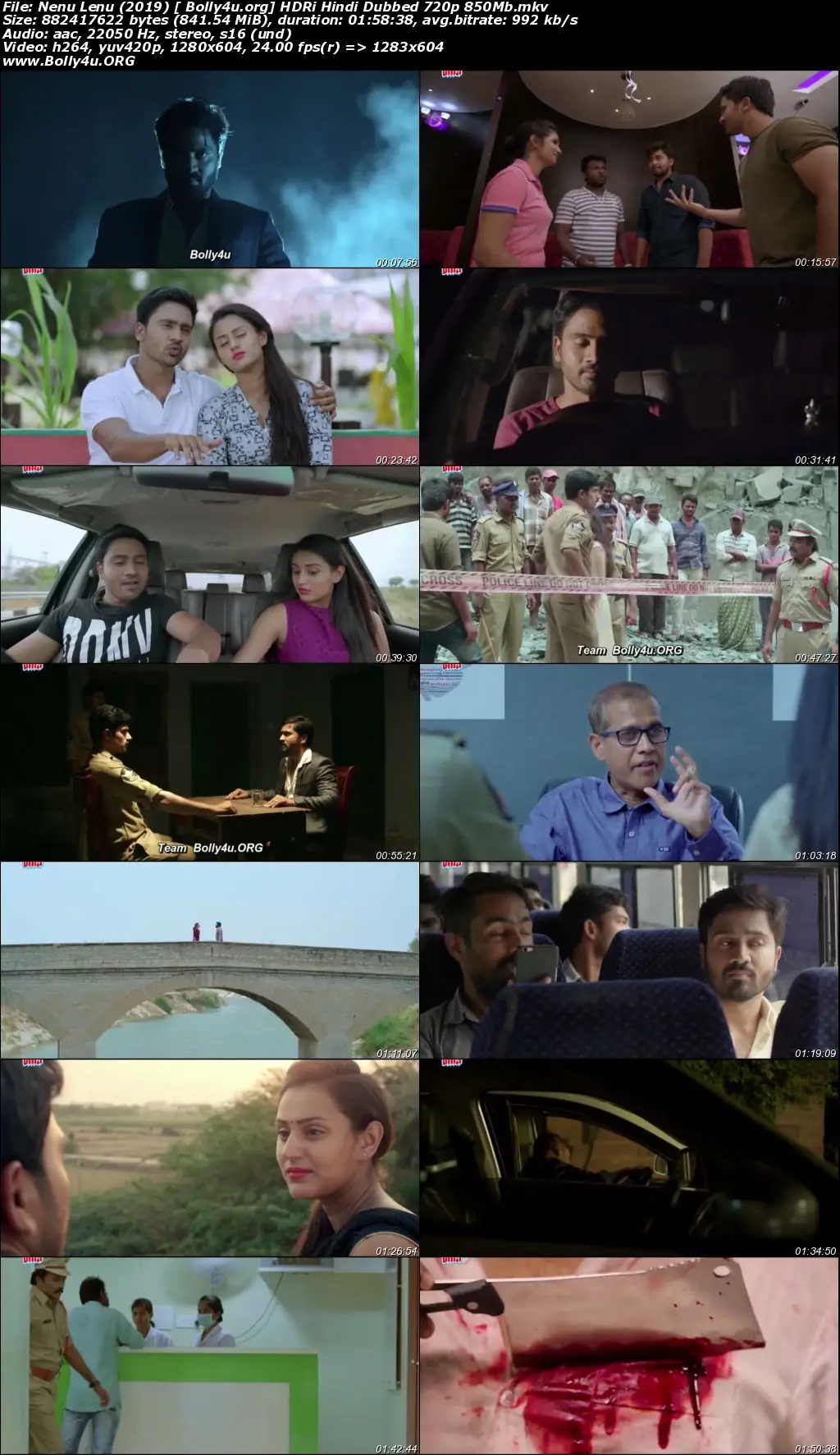 Nenu Lenu 2019 HDRip 300Mb Hindi Dubbed 480p Download Nenu Lenu 2019 HDRip 300Mb Hindi Dubbed 480p Download