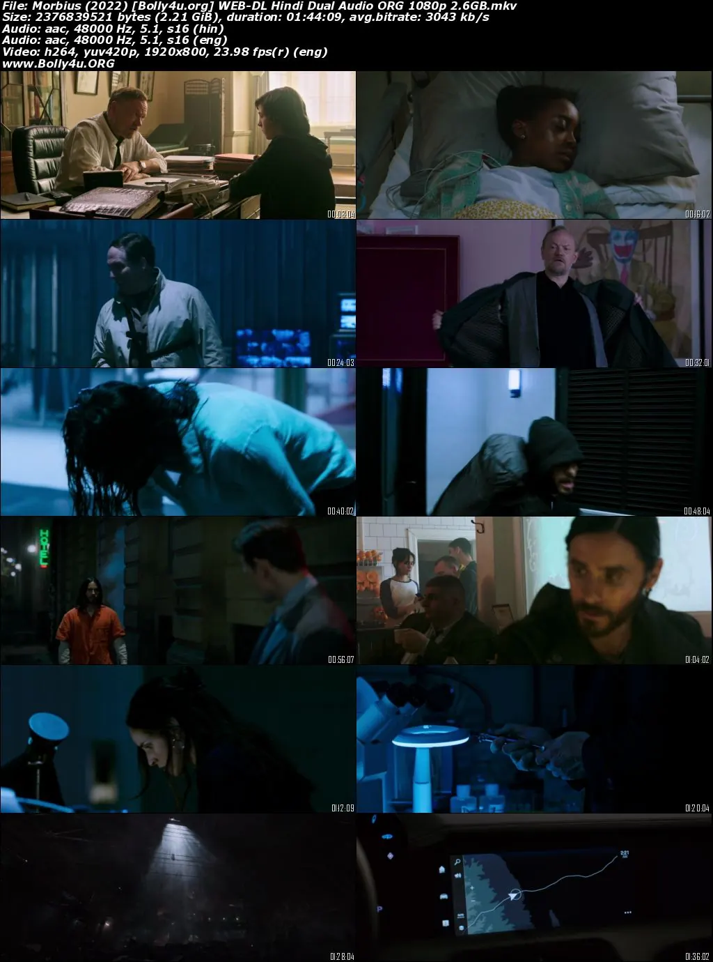 Morbius 2022 WEB-DL Hindi Dual Audio ORG 720p 480p Download