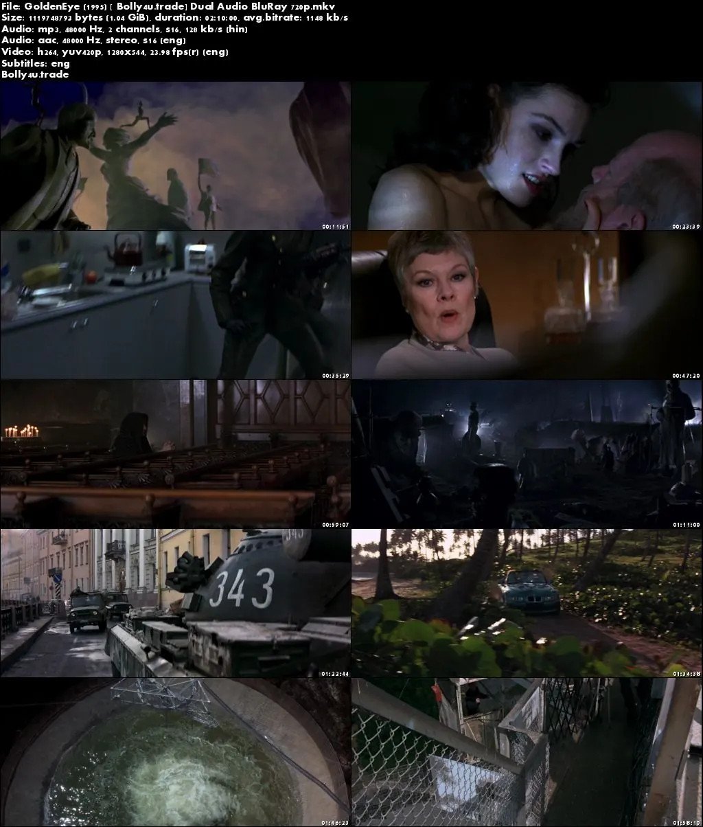 GoldenEye 1995 BluRay 400MB Hindi Dubbed Dual Audio 480p ESub Download