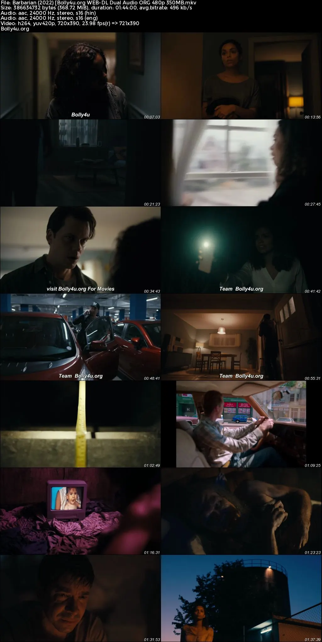 Barbarian 2022 WEB-DL Hindi Dual Audio ORG Full Movie Download 1080p  720p  480p