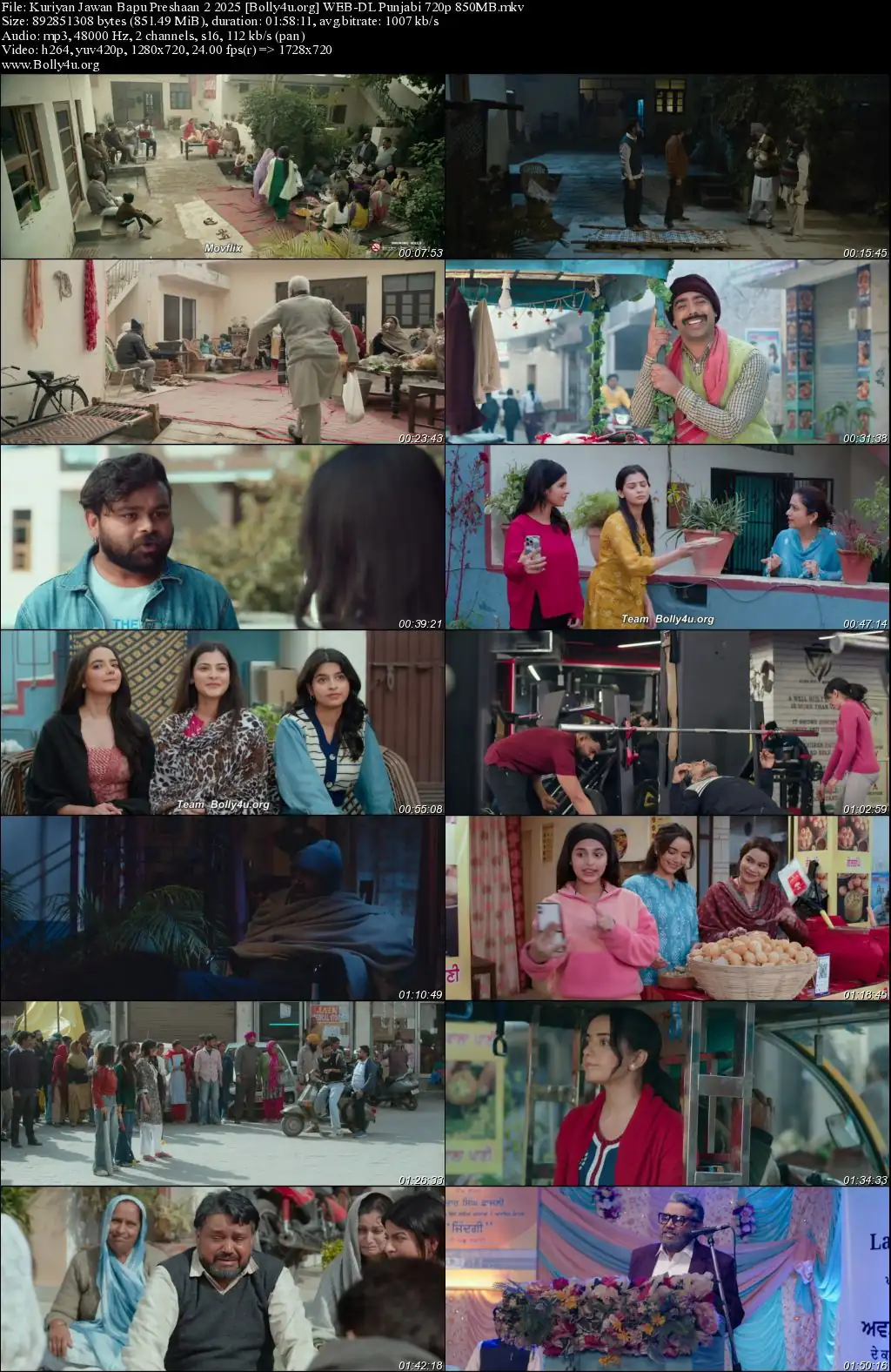 Kuriyan Jawan Bapu Preshaan 2 2025 WEB-DL Punjabi Full Movie Download 1080p  720p  480p