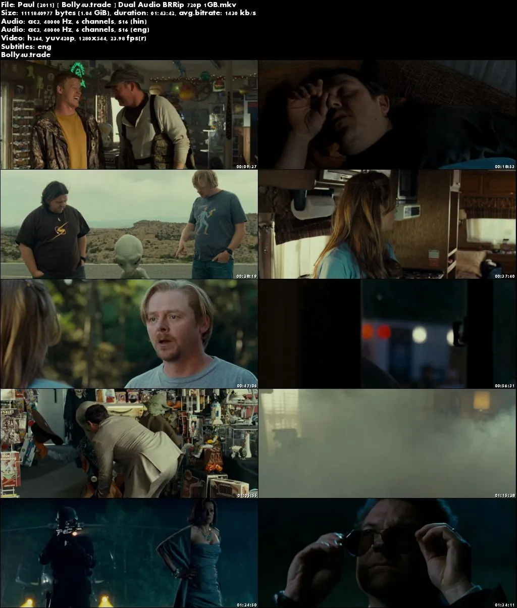 Paul 2011 BluRay 1Gb Hindi Dual Audio 720p Download Paul 2011 BluRay 1Gb Hindi Dual Audio 720p Download