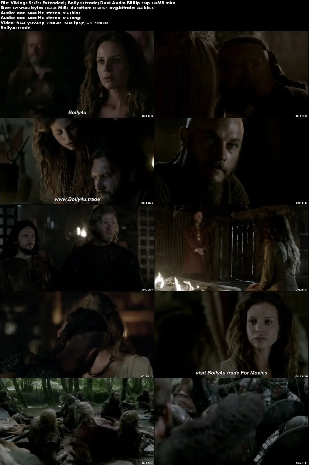 Vikings S02E02 Extended BRRip 150MB Hindi Dual Audio 480p Download