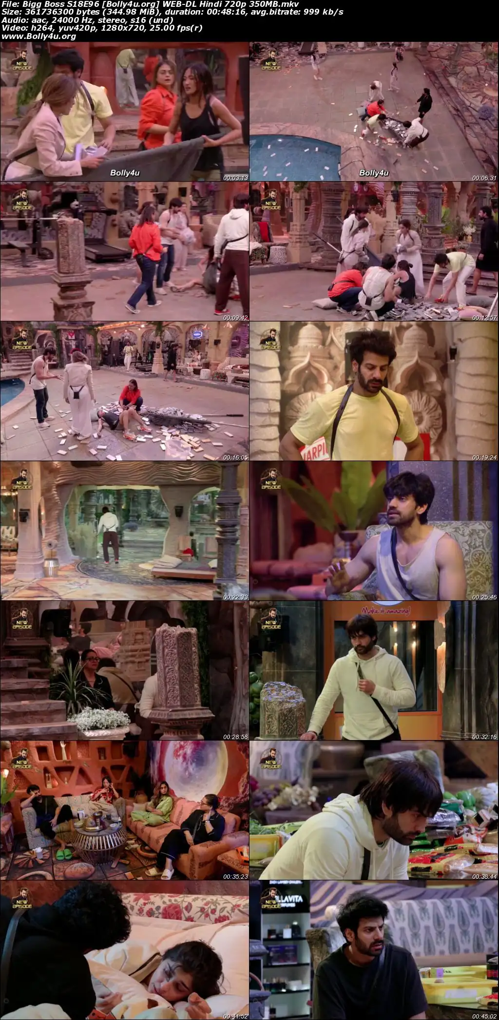 Bigg Boss 2024 WEB-DL Hindi S18E96 Download 720p  480p