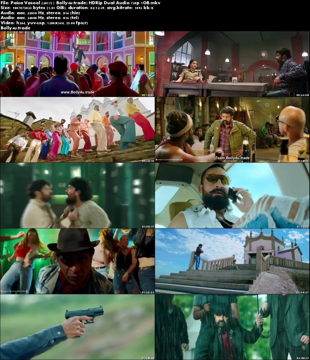 Paisa Vasool 2017 HDRip 1GB Hindi Dubbed Dual Audio 720p Download