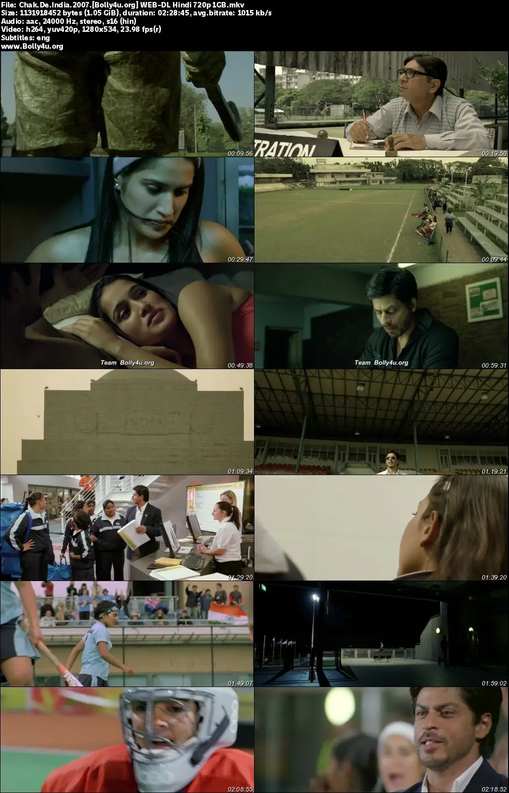 Chak De India 2007 WEB-DL Hindi Full Movie Download 1080p  720p  480p
