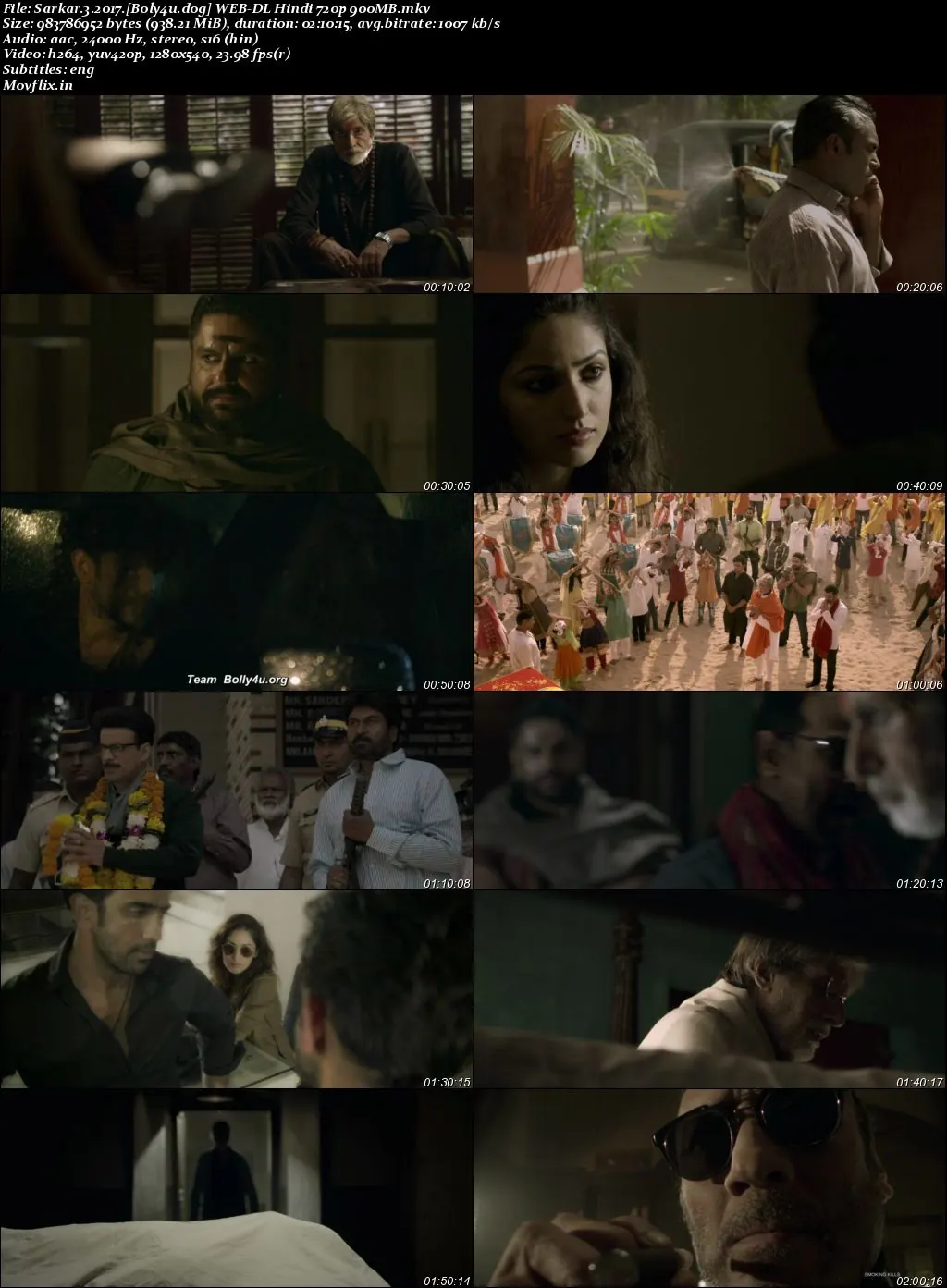 Sarkar 3 2017 WEB-DL Hindi Full Movie Download 1080p  720p  480p