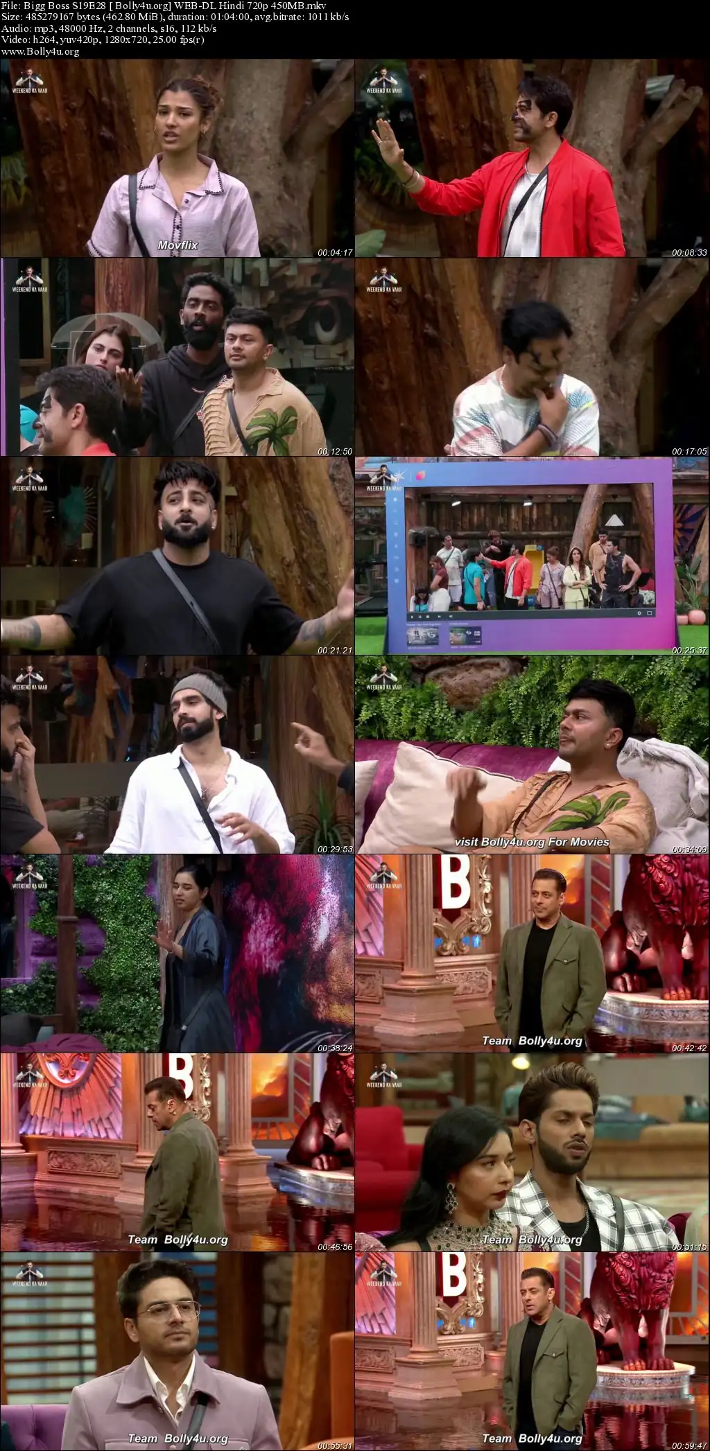 Bigg Boss 2025 WEB-DL Hindi S19EP28 Download 720p  480p