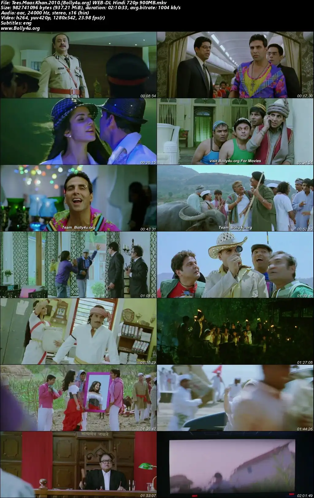 Tees Maar Khan 2010 WEB-DL Hindi Full Movie Download 1080p  720p  480p