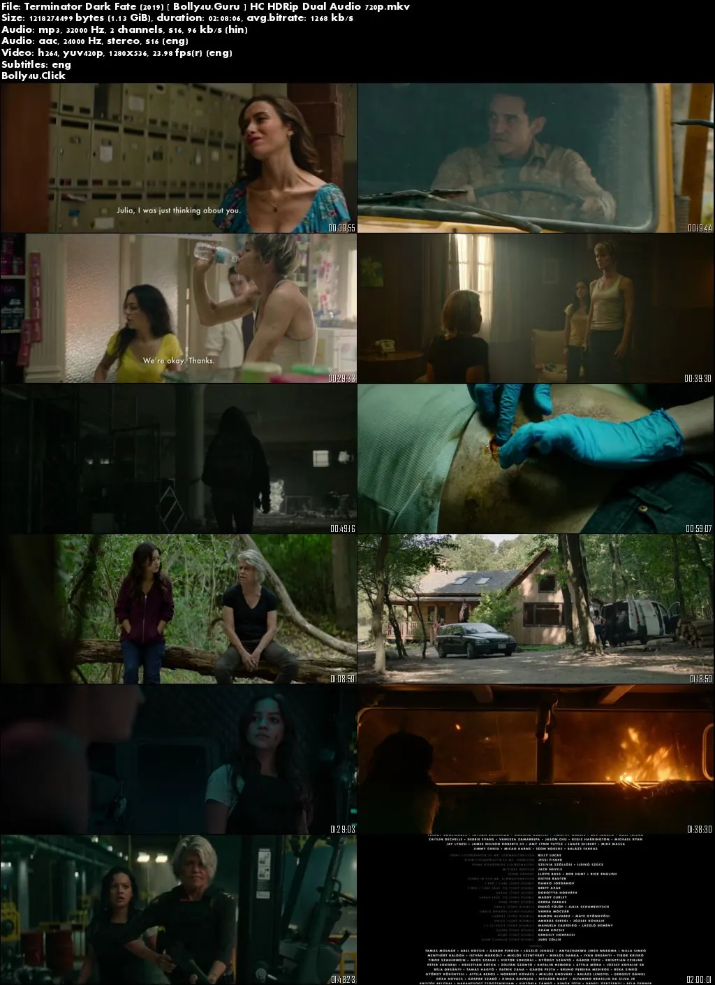 Terminator Dark Fate 2019 HC HDRip 1.1GB Hindi Dual Audio 720p Download