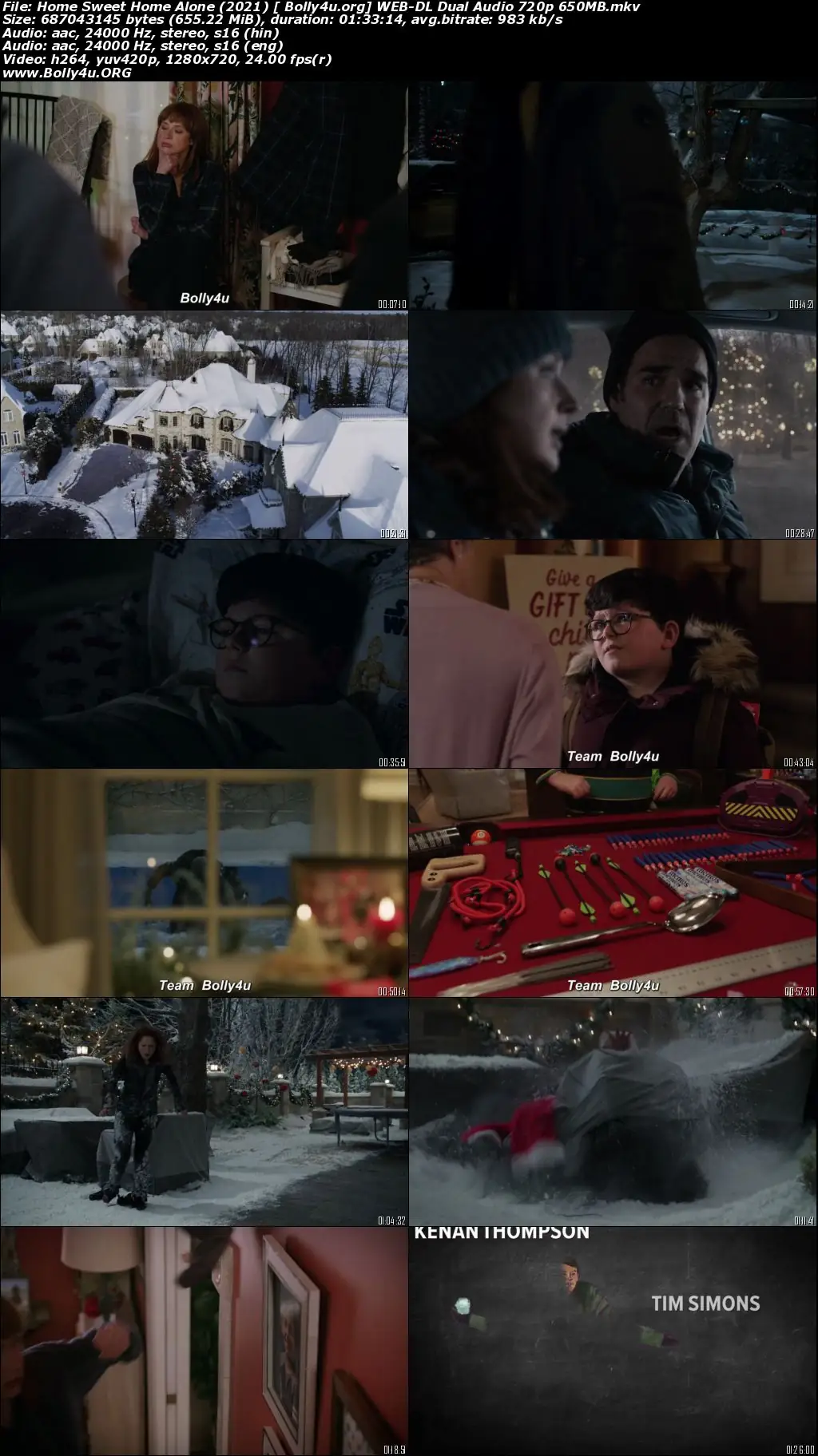 Home Sweet Home Alone 2021 WEB-DL 300MB Hindi Dual Audio 480p Download