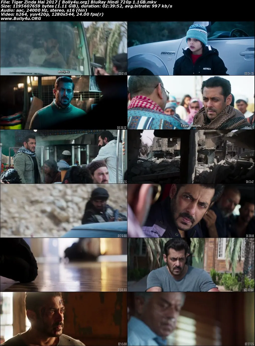 Tiger Zinda Hai 2017 BluRay 450Mb Full Hindi Movie Download 480p