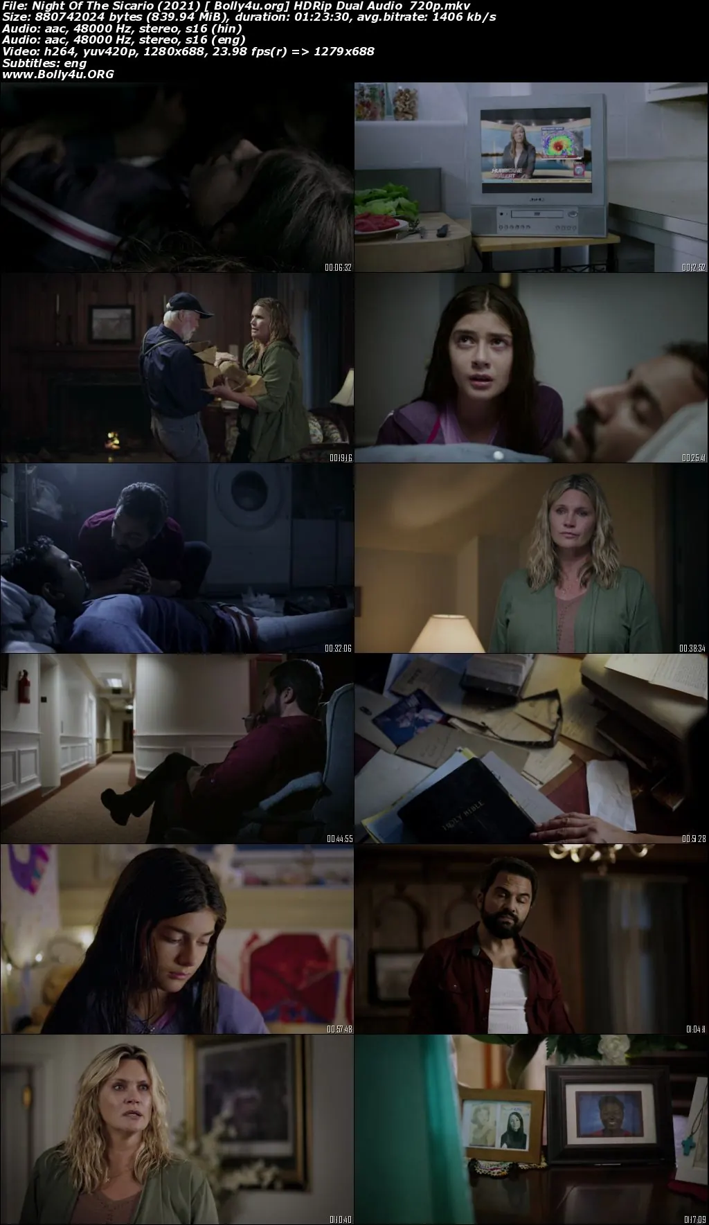 Night Of The Sicario 2021 HDRip 800Mb Hindi Dual Audio 720p Download