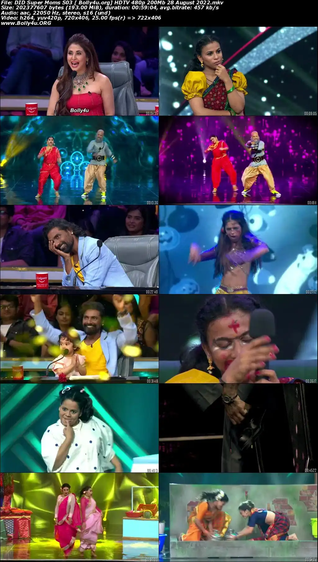DID Super Moms S03 HDTV 480p 200Mb 28 August 2022 Download
