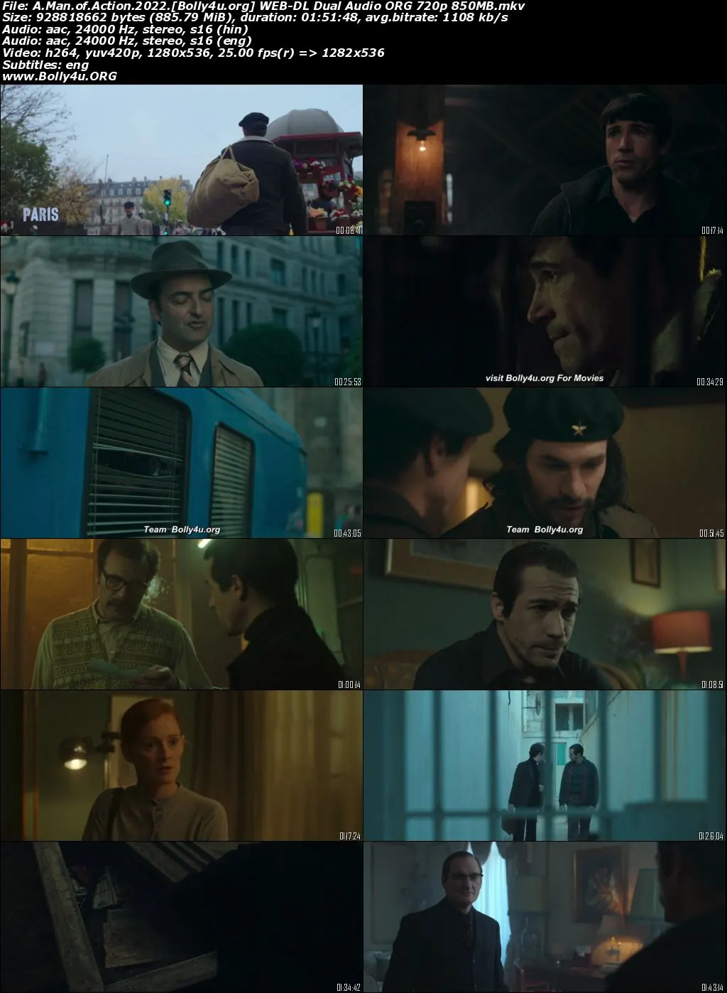 A Man of Action 2022 WEB-DL Hindi Dual Audio ORG Full Movie Download 1080p  720p  480p