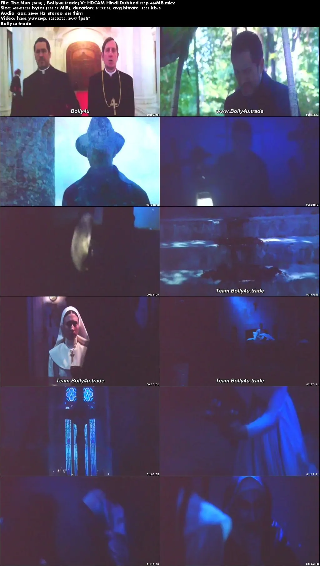 The Nun 2018 HDCAM V2 650MB Hindi Dubbed 720p Download