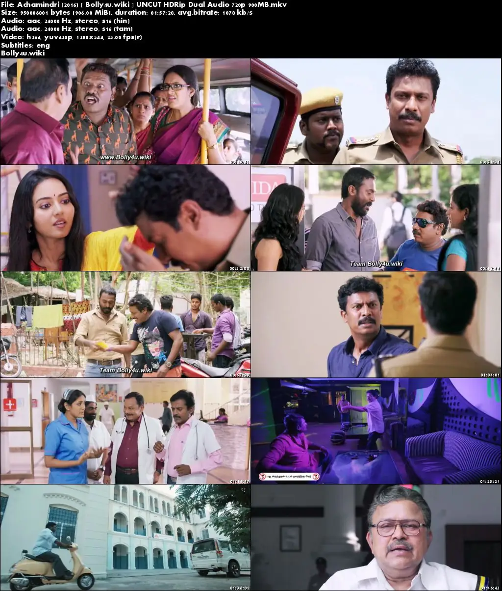 Achamindri 2016 HDRip 900MB UNCUT Hindi Dual Audio 720p Download