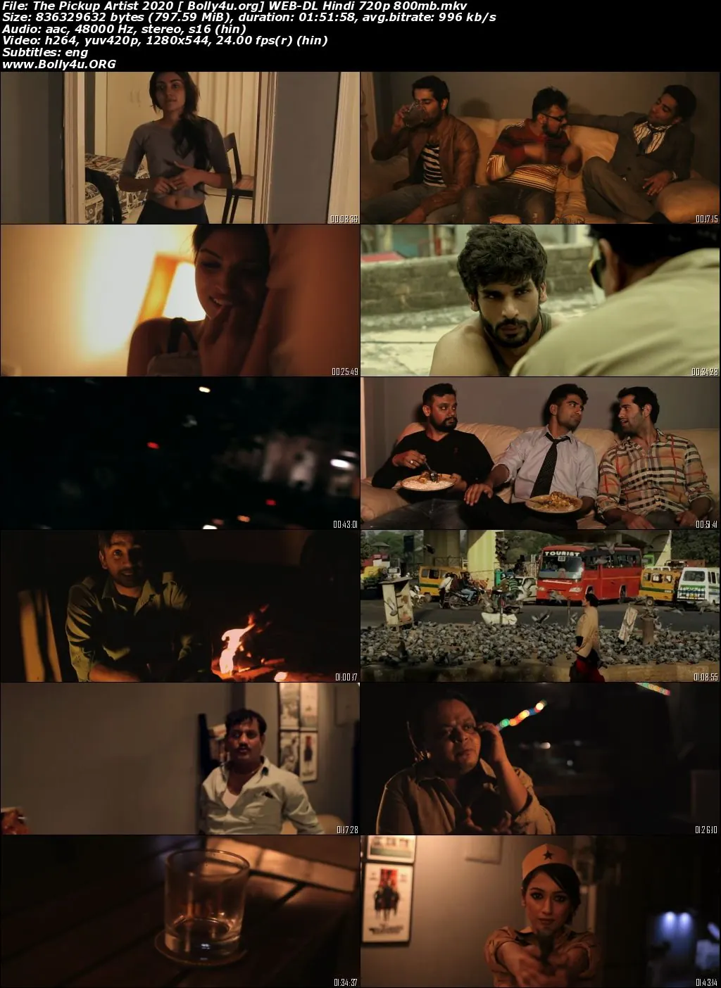 The Pickup Artist 2020 WEB-DL 800Mb Hindi 720p Download